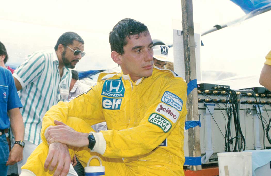 Ayrton Senna in Lotus 1987