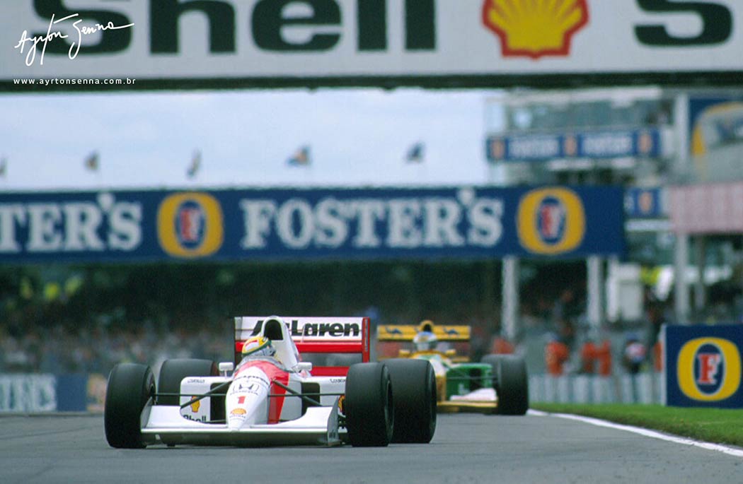 Ayrton Senna at British Grand Prix in 1992
