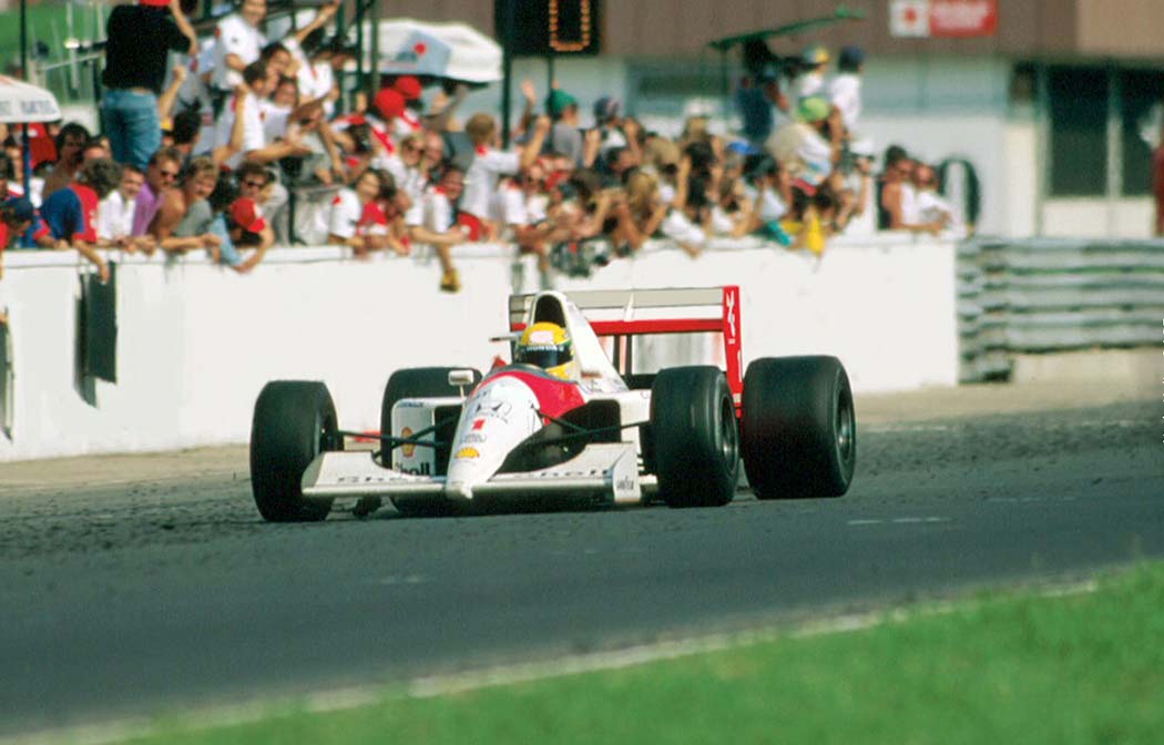 Ayrton Senna winning the Hungarian Grand Prix 1991