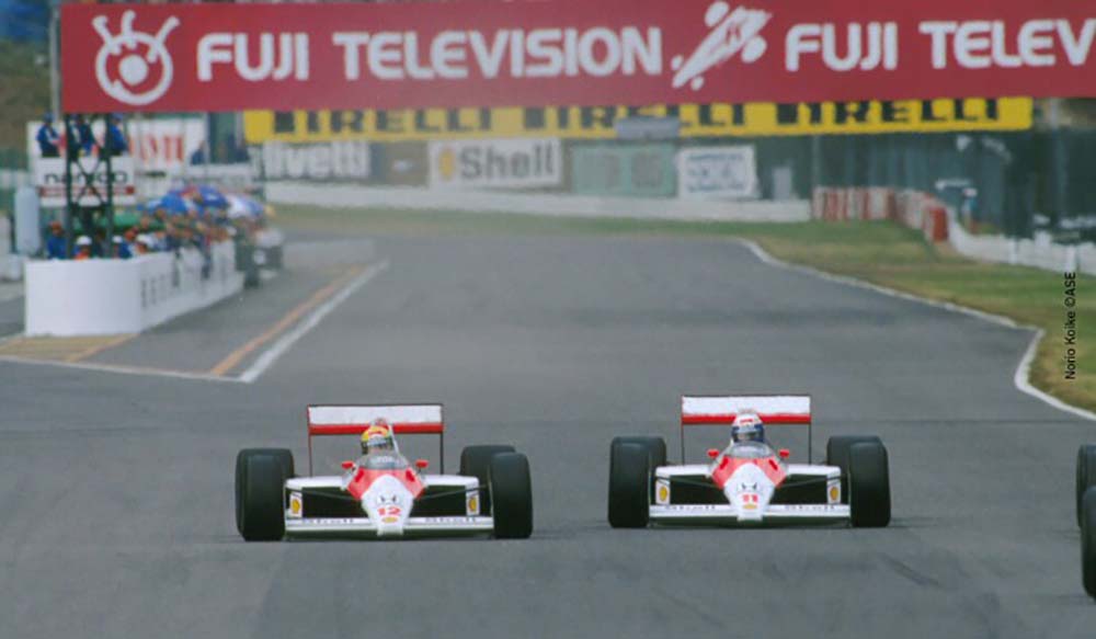 Ayrton Senna and Alain Prost 1988